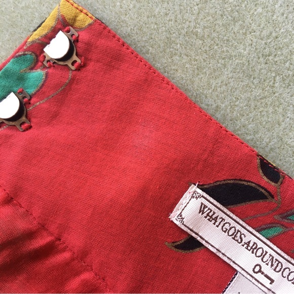 Bright and Floral 100% Cotton Maxi Skirt by 'What Goes Around Comes Around' - Picture 15 of 15